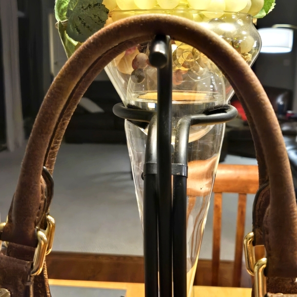 Michael Michael Kors distressed ostrich embossed leather satchel - Picture 5 of 13